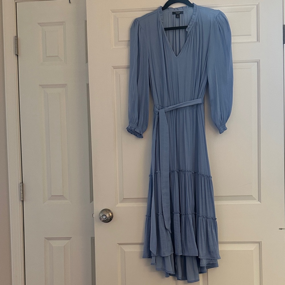 Simply Vera Vera Wang Long Sleeve Blue Dress
